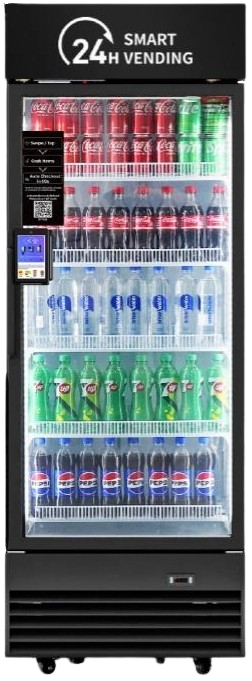 AI-powered smart vending machine with contactless payment technology